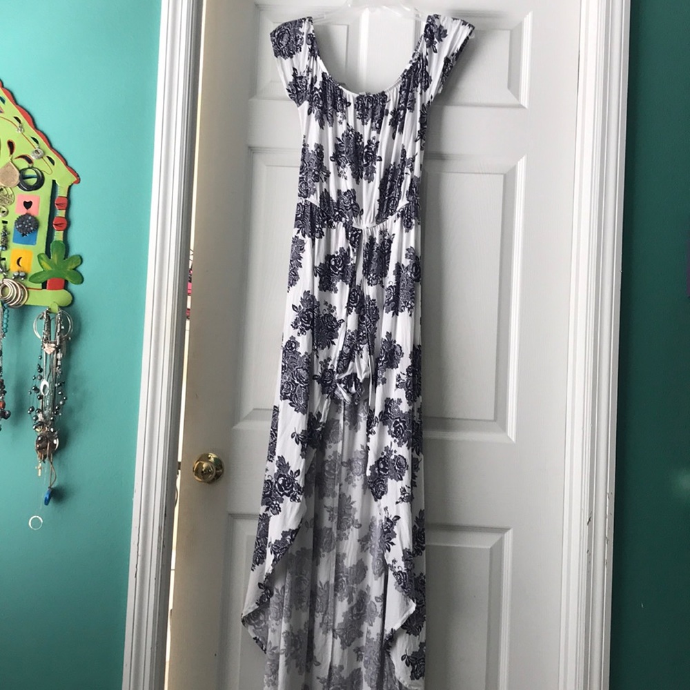Off the shoulder romper with skirt